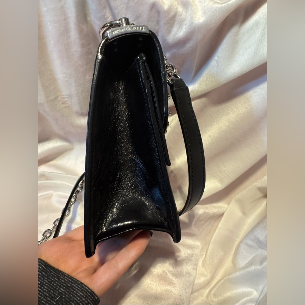 Michael Kors Studded Crossbody Black Leather COA Excellent Condition MK RARE - Picture 5 of 10
